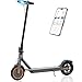 Electric Scooter for Adults, Folding E Scooter with 350W Motor 16 Mph Top Speed, Max 19 Miles Long Range, 8.5'' Solid Tires Commuting Scooters with Dual Brakes System, APP