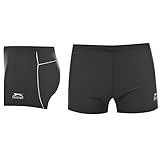 Slazenger Herren Boxer Badehose Flatlocknähte Schwarz 3XL