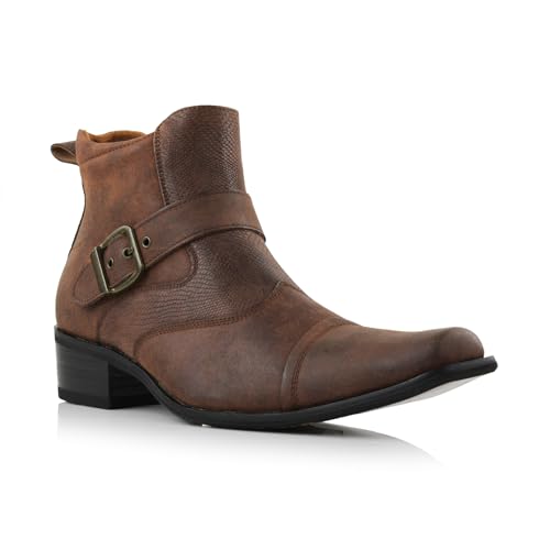 Image of Ferro Aldo Men's Western Boot Collection | Casual & Dress Ankle Boots in Cowboy, Chelsea, & Biker Styles for Men