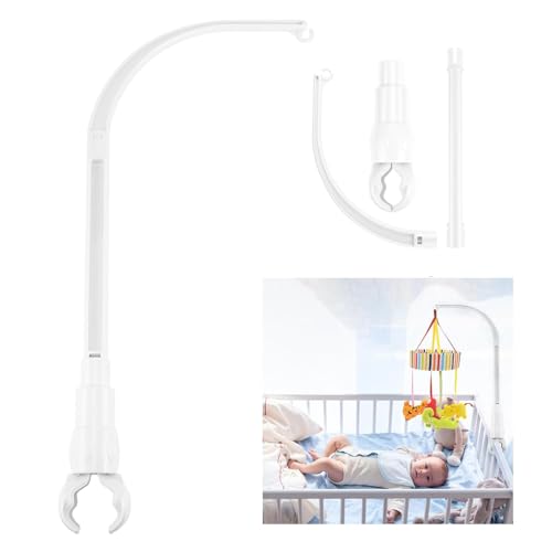 Srvauyea Soporte Móvil para Bebés, Soporte Campanilla Cuna Móvil, Soporte Móvil Ajustable para Bebés, Soporte para Móvil para Bebé, Soporte de Campana de Cama para Colgar Campanillas Decoración