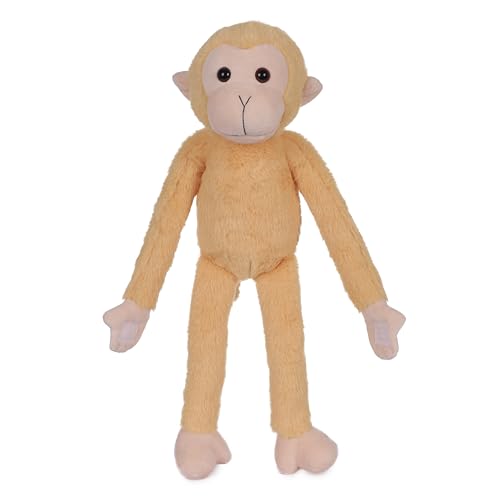 Image of Mirada Adorable Brown Hanging Monkey Soft Plush Toy - Long Arm Stuffed Animal for Kids | Cute Jungle Theme Gift for Boys & Girls | 40cm