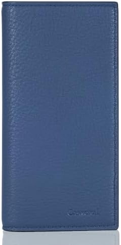 CASMONAL Premium Leather Checkbook Cover for Men and Women Checkbook Holder Wallet RFID Blocking