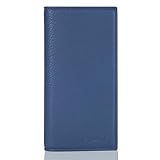 CASMONAL Premium Leather Checkbook Cover for Men and Women Checkbook Holder Wallet RFID Blocking