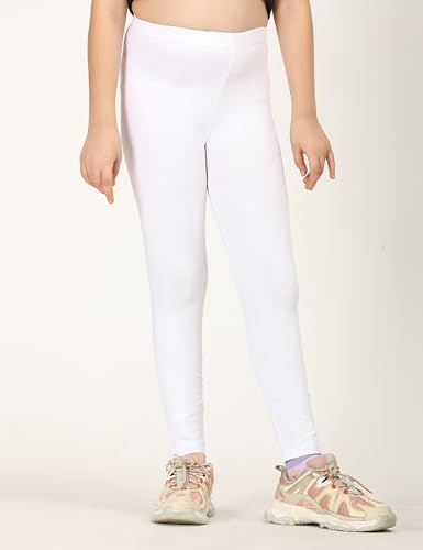 Image of ZION Leggings for Girls - Cotton Regular Fit Ankle Length | Soft & Comfortable | Perfect for Every Occasion - School, Play & Beyond | Multiple Sizes & Colors