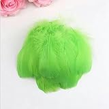 La pluma se utiliza para hacer carnavales, sueños, aretes, broches, accesorios, sombreros decorativos, ropa, tocados, cumpleaños, bodas, fiestas y manualidades infantiles. La funda de plumas es suave y tiene una sensación natural y esponjosa.