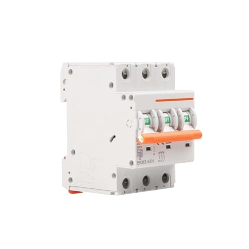 Interruptor mini disyuntor AC contra sobrecarga magnetotérmico 3 polos 16A EKM3 4