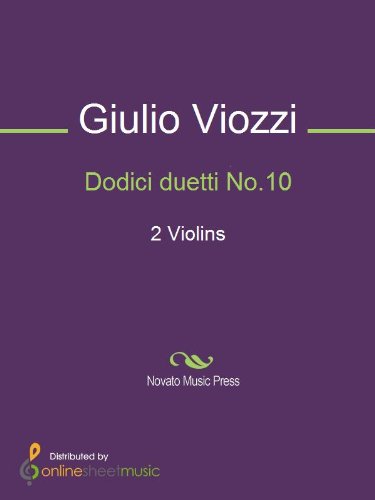  Dodici duetti No.10 - Score (English Edition)