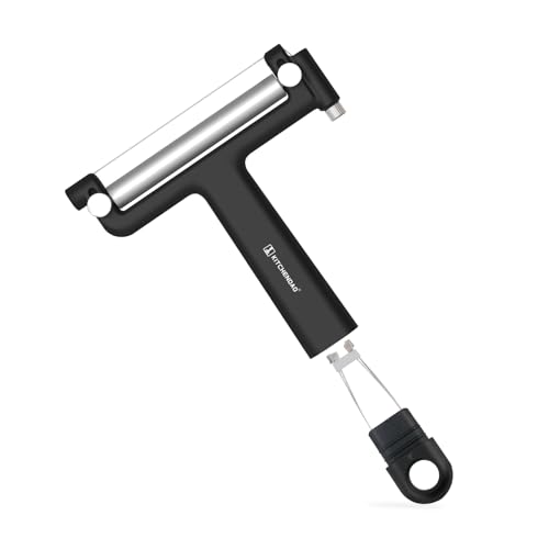 Comparison: Best Wire Cheese Cutter 6 KITCHENDAO Adjustable Wire Cheese Slicer Cutter, 50% Stronger Wires with 2nd Gen Wire Fixing Mechanism, Adjustable Hand-Held Wire Cheese Cutter, Quick Replacement, Dishwasher Safe, with 3 Extra Wires