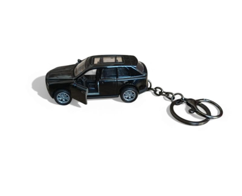 Image of Antique Pull Back Fully Loaded | Metal Sports Car Keychain For Car Dashboard | For Gifting | For Children (Black)