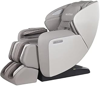 ROTAI Massage Chair Full Body,Neck Shoulder Back Massage Recliner,Full Body Massage Chair with Foot Rollers,Zero Gravity Home Theater Chair (Grey)