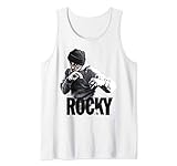 Rocky Shadow Boxing Portrait Logo Tank Top