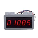 Bewinner 5-stellig-LED-Drehzahlmesser mit Hallsensor, DC 5 V Bis 30 V Anti-Interferenz-Tachometer für Bürstenlose Motor, Frequenzteilungsfilterung Digitaler Drehzahlgeschwindigkeit