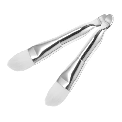 Zerodeko 2pezzi Pennello per Maschera Viso e Applicatore Doppia Estremità Strumento per Cura della Cucchiaio e Setole Morbide per Applicazione Liscia e Uniforme