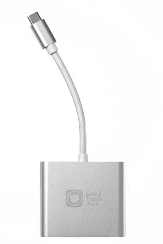 GoodTradeHub 3-en-1 Hub Adaptateur USB-C : HDMI 4K, Port USB 3.1, Multiport Numérique pour MacBook, iPad Pro, iPhone 15/16, Galaxy et Plus