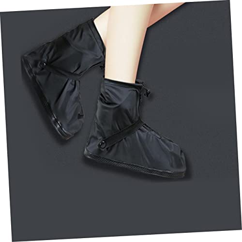 Cubiertas antideslizantes para zapatos impermeables, protectores gruesos para botas, fundas resistentes para calzado con correa de cierre miniatura 7