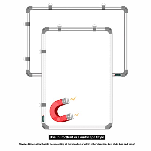 Image of YAJNAS 59x89 CM (Magnetic) White Board, Dry Erase Premium Melamine Magnetic White Board for Home, Office & School (59x89 CM, Pack of 1)