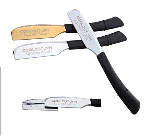 Sanguine Men Shaving Razor, Japanese Shaving Razor, Non Folding Classic Razor with 20 Blades Cartridge (Made in The USA) - Complete Set