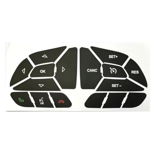 Autocollants bouton de volant Dodge Charger usé : rénovation facile habitacle 2016-2022
