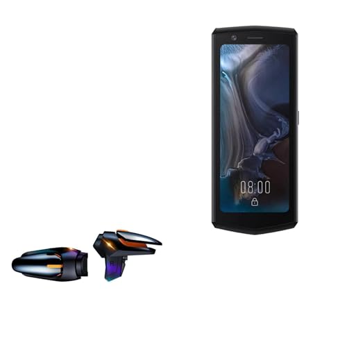BoxWave Gaming Gear Compatible with Cubot Pocket 3 - Touchscreen QuickTrigger Auto, Trigger Buttons Autofire Gaming Mobile FPS - Jet Black