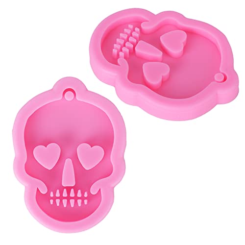 Molde de silicona con forma de calavera para repostería miniatura 6