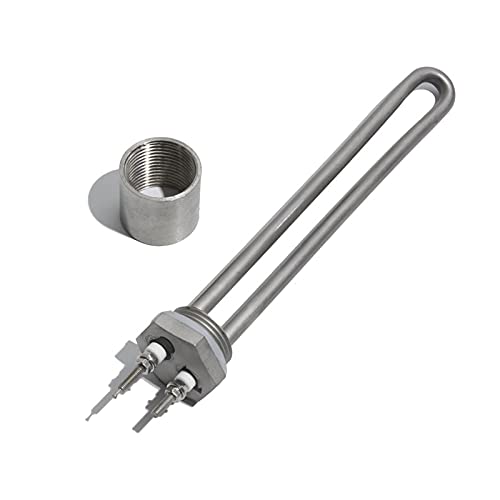 JINGERL 304ss DN25 BSP BSP Baixa Tensão DC 12V/24V/48V Elemento de Aquecimento Aquecedor de Imersão