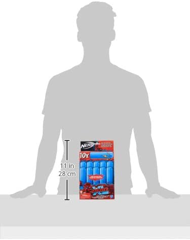 NERF Mega XL Dart Refill, Includes 10 Mega XL Whistler Darts, Largest Mega Darts Ever, Makes Whistling Sound When Fired