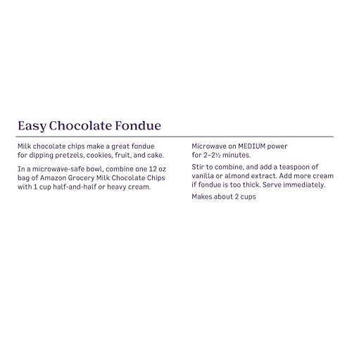 Amazon Grocery, Milk Chocolate Chips, 12 Oz (Previously Amazon Fresh, Packaging May Vary) - image 3