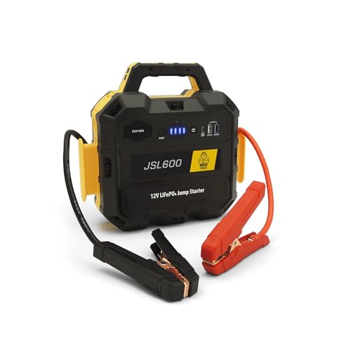 Maxtools, JSL600, Démarreur d'urgence Professionnel 12V 3600A pour Voitures, SUV, véhicules Tout-Terrain, Camping-Cars et véhicules commerciaux, Pack de...