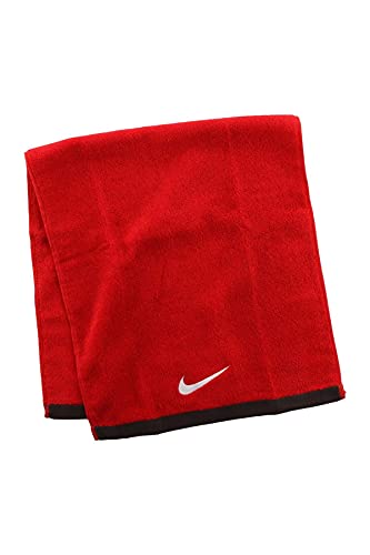 Nike Serviette fondamentale noire en coton pour le sport au quotidien