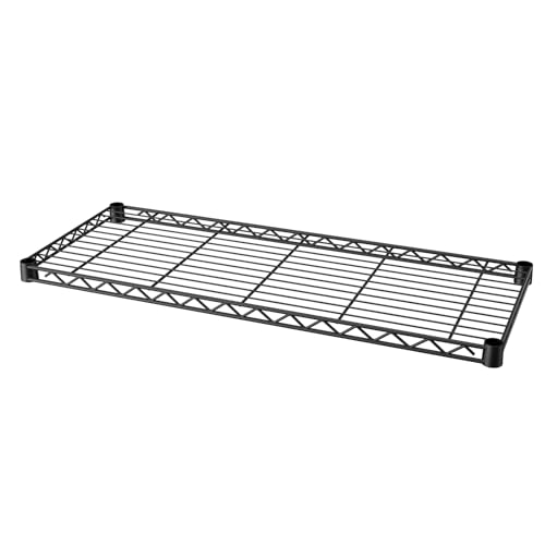 SINGAYE 5 Shelf Adjustable Heavy Duty Storage Shelving Unit 350 lbs per Shelf Steel Organizer Wire Rack Storage for Garage Office Pantry Ktichen Black 14\" Dx36 Wx72 H - Thumbnail 4
