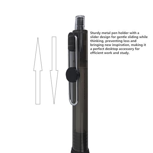 Set de 6 bolígrafos gel negro punta 1.0 mm miniatura 3