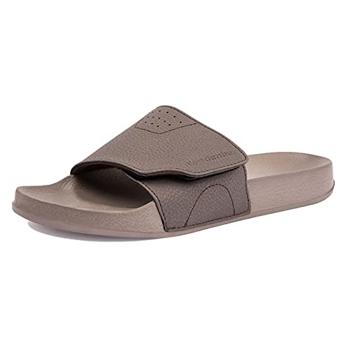 NewDenBer Men's Comfort Slide Sandals Lightweight EVA Rubber Slip on Sandals