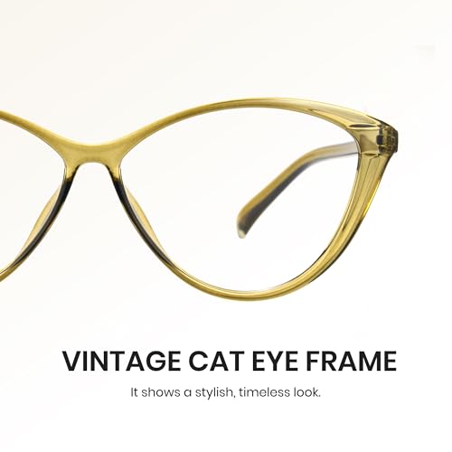 Image of Cyxus Cat Eye Blue Light Glasses for Women Reduce Eye Strain 8246 | UV Protection, Eye Protection, Ideal for Office Work or Daily Wear