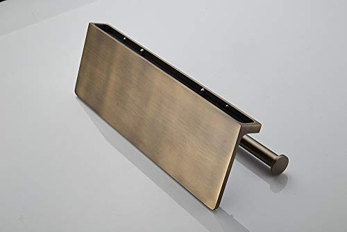 Sanliv Toilet Paper Holder,Brushed Bronze Double Toilet Paper Roll Holder With Storage Shelf,Wall Mounted Brass Toliet Tissue Dispenser For Home And Hotel Bathrooms #TOP3