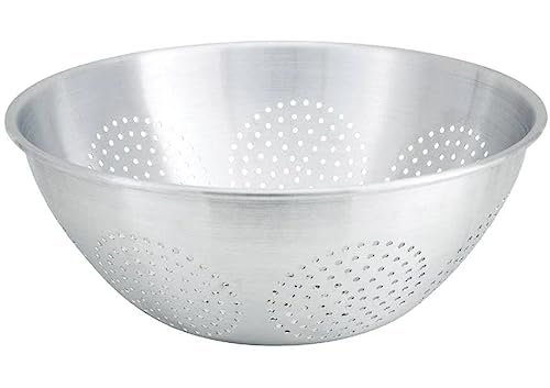 Image of Winco Chinese Style Aluminum Colander, 16-Quart