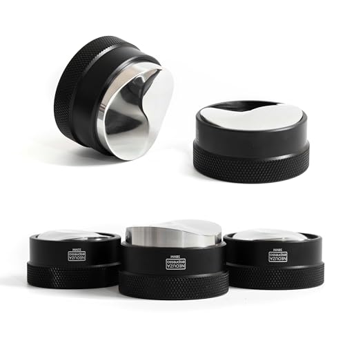 Miniatura 8 de Neouza Distribuidor Adaptable De Gravedad De Café Para Portafiltro Espresso, Herramienta De Distribución Por Gravedad, Distribuidor De Nivelación Automática, Nivelador Con Base En Forma De S 51 Mm