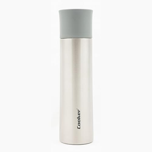 Cooker-Thermos-17oz-One-Click-Button-BottleVacuum-Insulated-Double-Layer-Stainless-Steel-BodyCoffeeFresh-DrinksWater-For-BabyPerfect-For-SportsBackpack-Biking-CampingOfficeCar-Steel