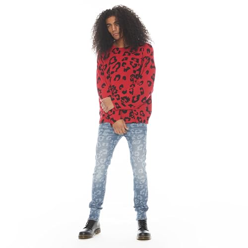 Men's Punk Super Skinny in Leopard4