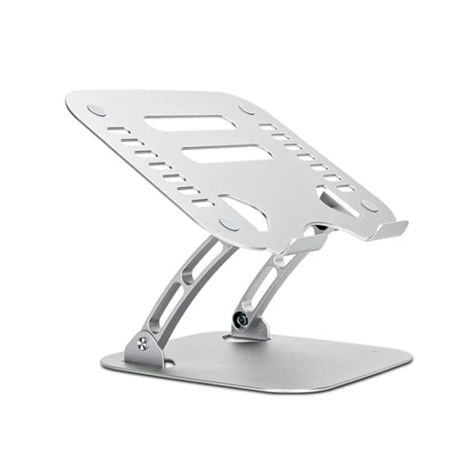 Support PC réglable en aluminium argenté contre les douleurs de dos
