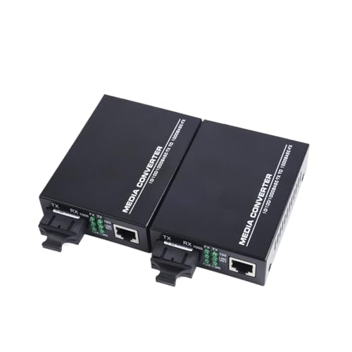 Convertisseur de média Fiber Gigabit 1000M monomode 2 SC vers 1 RJ45 en paire
