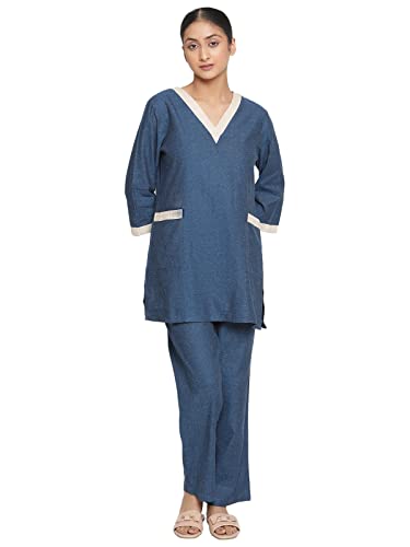 styleville.in Housemaid Uniform Maid & Nanny Dress set Blue S