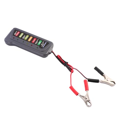 STOBAZA LED Battery Tester Detector Smart Battery Analyzer with LED Display and Status Indication Safe and Easy Operation Black Color