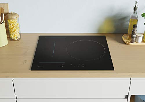 Candy-CTP634C-Placa-Induccion-Flex-3-Zonas-60CM-9-Niveles-de-Potencia-72KW-Temporizador-Bloqueo-de-Seguridad-Indicador-de-Calor-Alerta-Sobrecalentamiento-y-Derrames-Funcion-Pausa-Negro