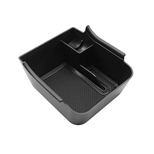 CDEFG Kompatibel mit VW Polo AW Taigo 2018-2024 2025 Mittelkonsole Armlehne Aufbewahrungsbox Handschuhfach Polo 2025 Aufbewahrung Auto Center Console Organizer Tray Polo AW Zubehör (Schwarz)