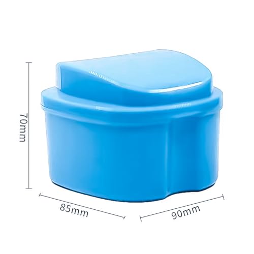 Nicear 2 Stücke Prothese Lagerung Box Prothese Box Dental Mundschutz Box Tragbare Feste Box Prothese Lagerung Box
