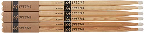 Promark LA Specials 5B Hickory Drumsticks with Nylon Tip, 3-Pack (LA5BN-3P)