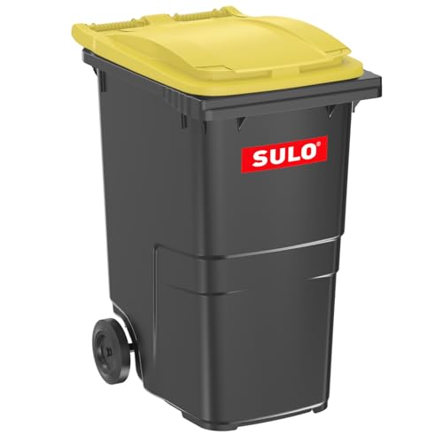 Sulo CITYBAC CLASSIC Mülltonne 360L Grau mit gelben Deckel