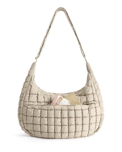 Image of BAGSMART Quilted Crossbody Bag for Women, Lightweight Puffer Purse for Travel, Daily Use & Work