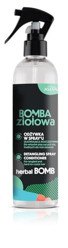 JOANNA Kräuter Bombe Sprühspülung 300ml - Haarserum zur Erleichterung des Kämmens - Haartonikum zur Förderung des Haarwachstums - Haarwuchs Booster, Stärkung der Haarwurzeln