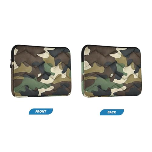 Funda para laptop 13-14 pulgadas camuflaje verde miniatura 2